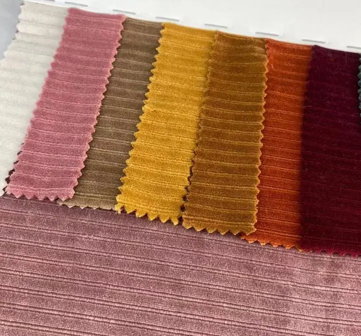 Hot Selling Polyester Corduroy Fabric Good Stretch Corduroy Fabric for Pant