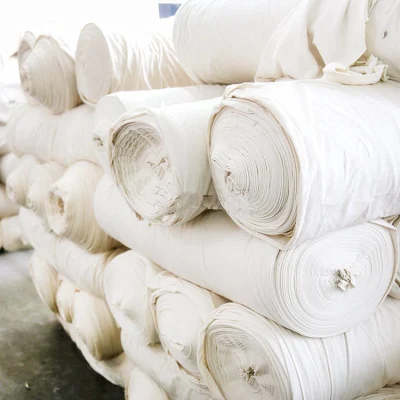 Draps et oreillers en tissu de mousseline de coton 100% bon marché d'usine Tissu de mousseline