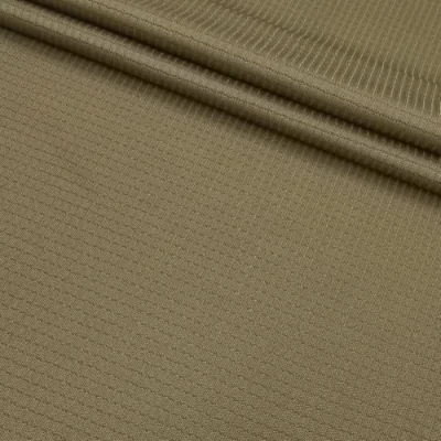 La Chine usine populaire de couleur unie Spandex personnalisé polyester tissu côtelé tissu tricoté doux respirant confortable pour T-shirt